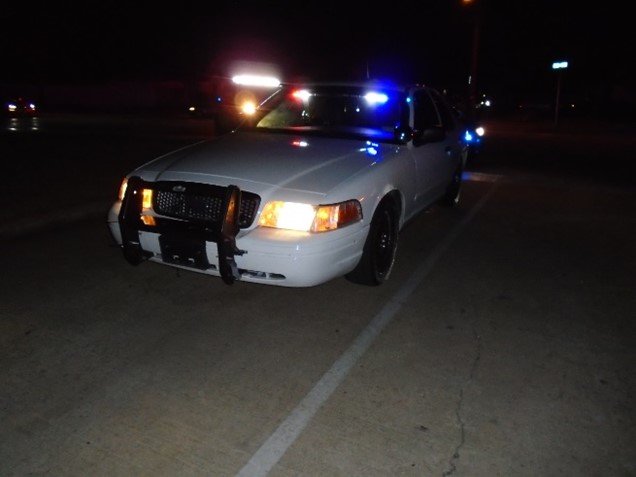 Katy Police allege that Daniel Caldwell Long used this unmarked vehicle with flashing emergency lights to impersonate a police officer.
